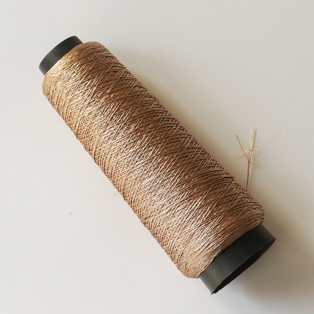 Zari Thread Bronze 6 Strand-Lite Bronze